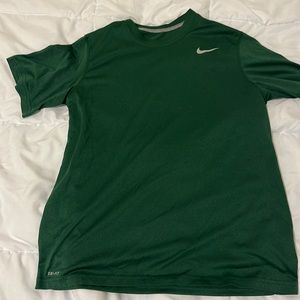 Green Nike dri-fit tee